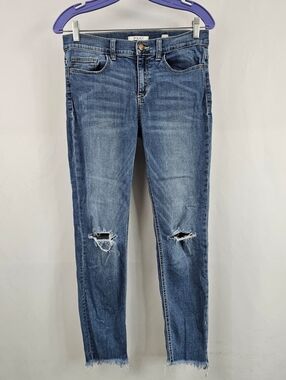SP Black Label Distressed Mid Rise Skinny Jeans, Sz 29